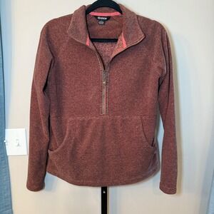 Sherpa Adventure Gear Rolpa Half‎ Zip Pullover Fleece Maroon Burgundy Size Small